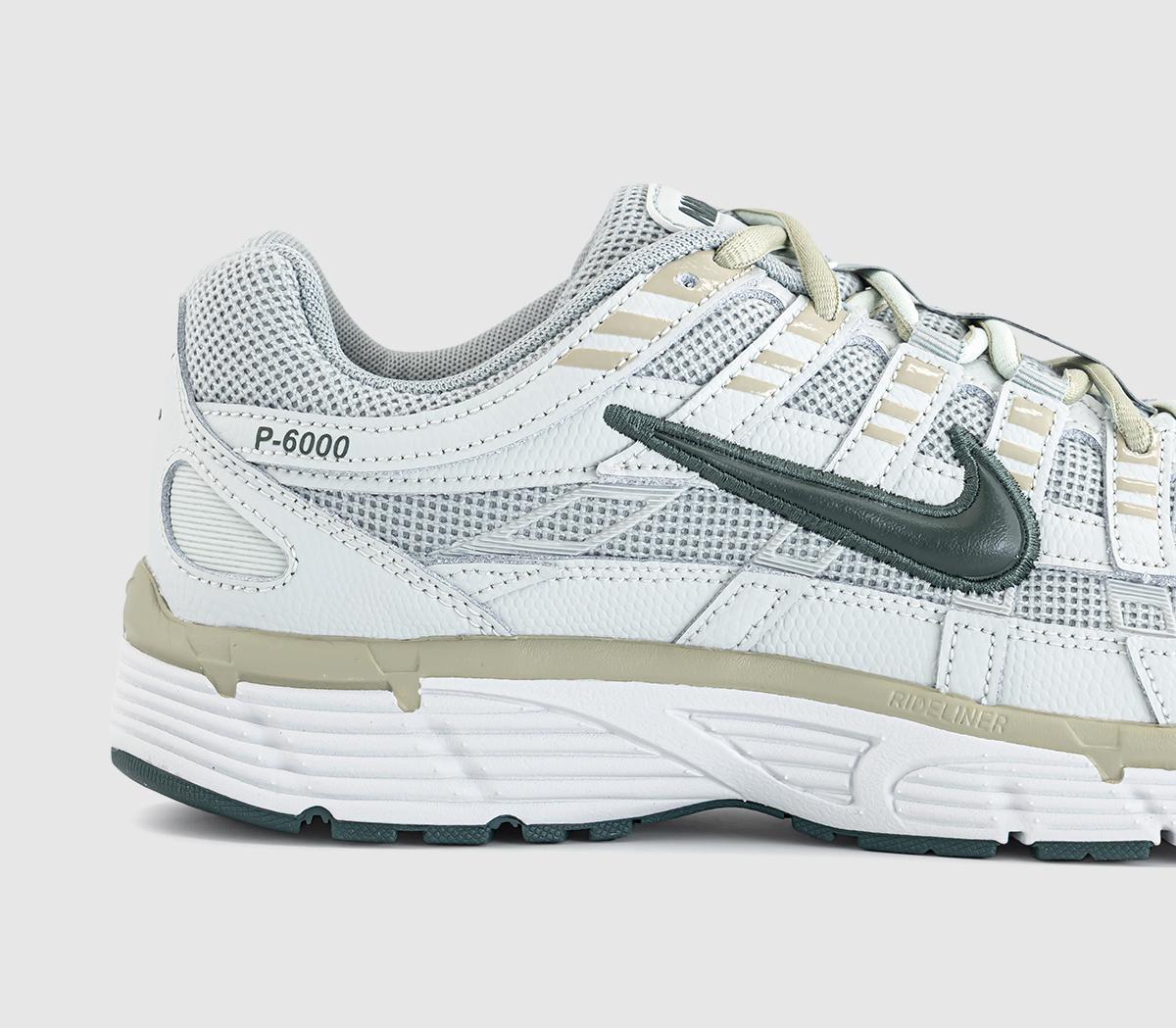 NikeP-6000 TrainersLight Pumice Camo Green Light Silver