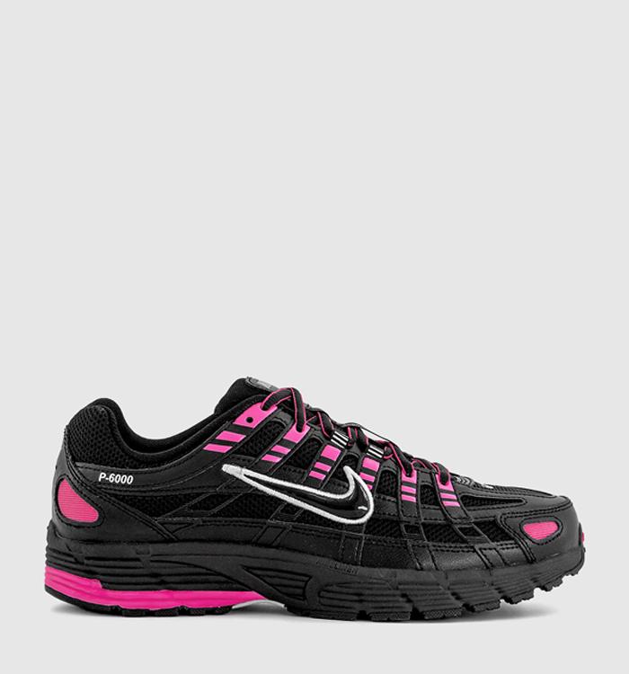 Nike P-6000 Trainers Pink Blast Black Metallic Silver