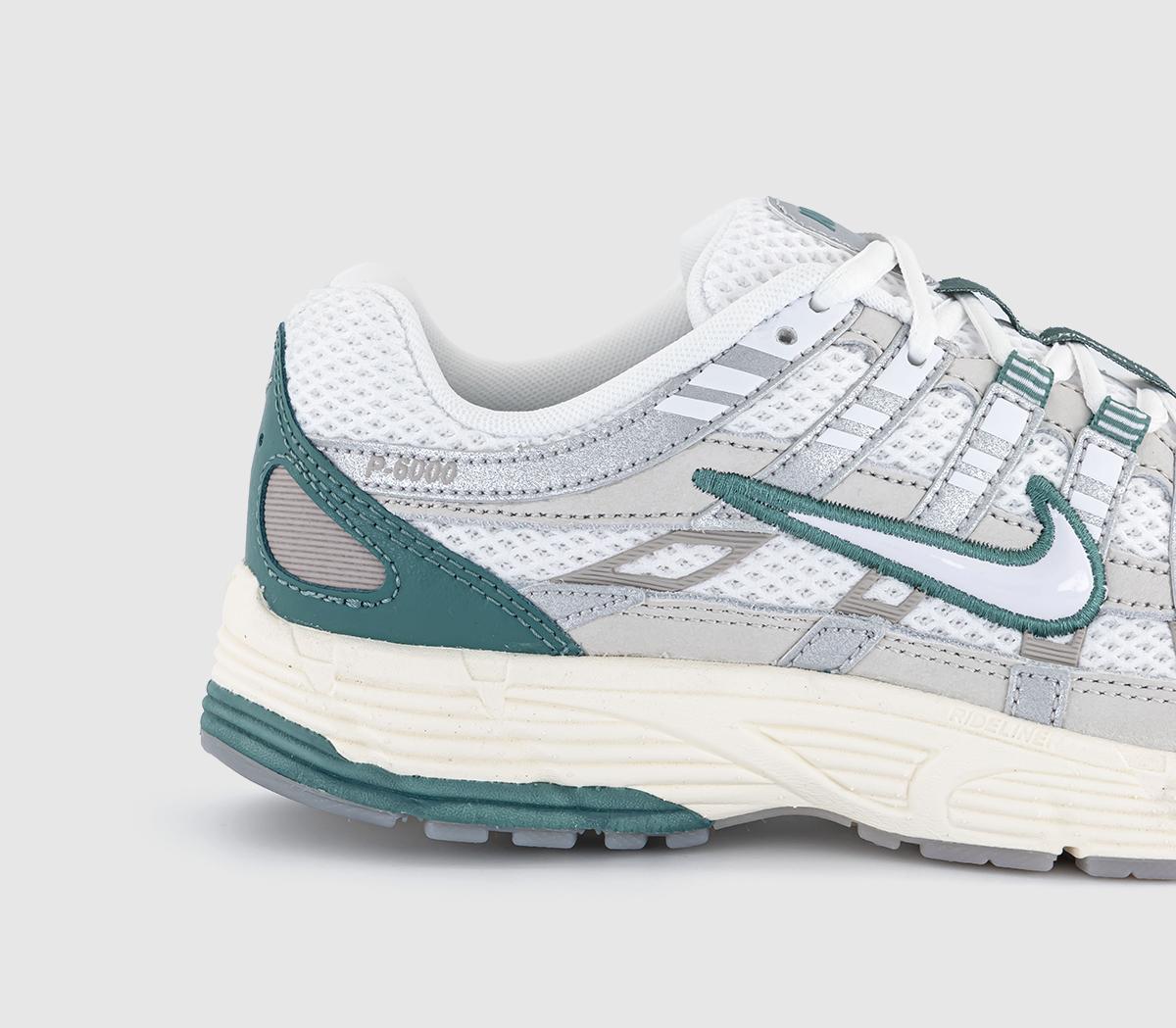 Nike P-6000 Trainers Nike P-6000 Trainers Light Bone White Metallic Silver