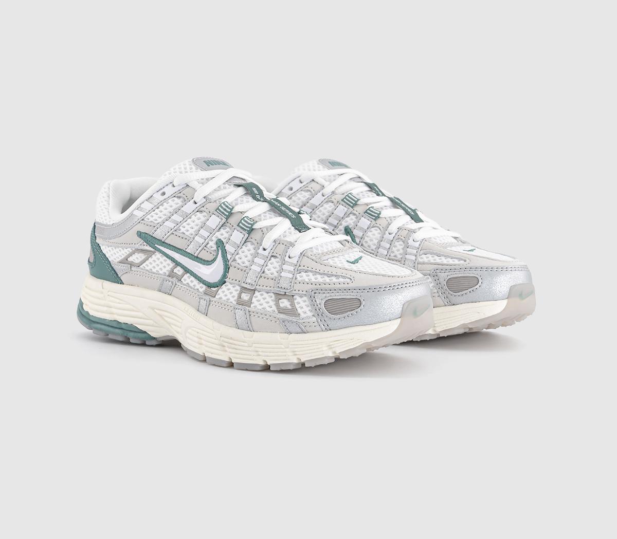 Nike P-6000 Trainers Nike P-6000 Trainers Light Bone White Metallic Silver