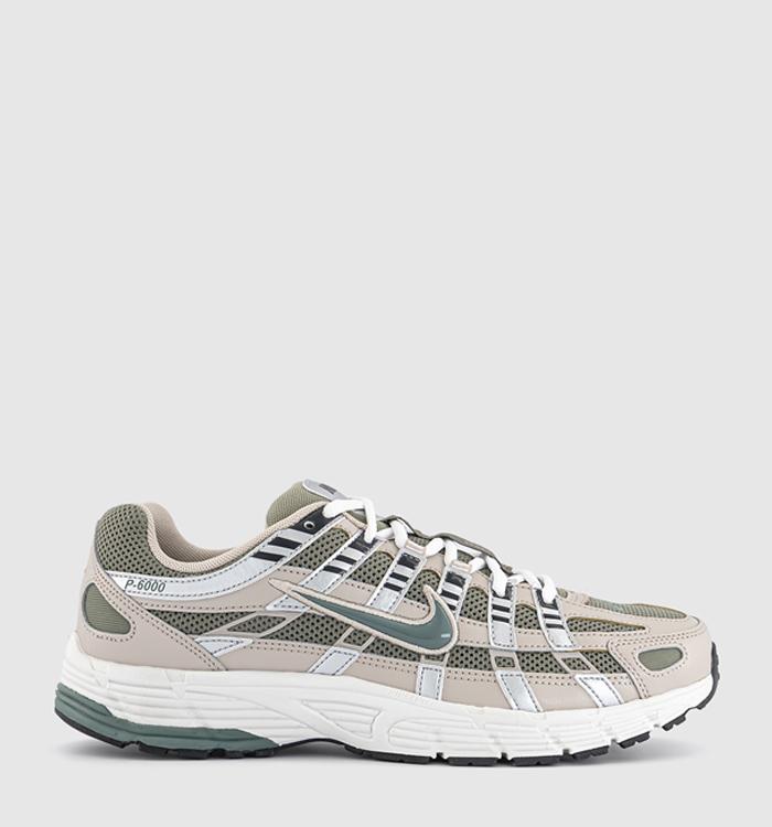 Nike P-6000 Trainers Cream Clay Green Anthracite