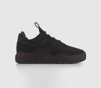 Nike Air Force 1 Wild Trainers Black Black Velvet Brown Cedar