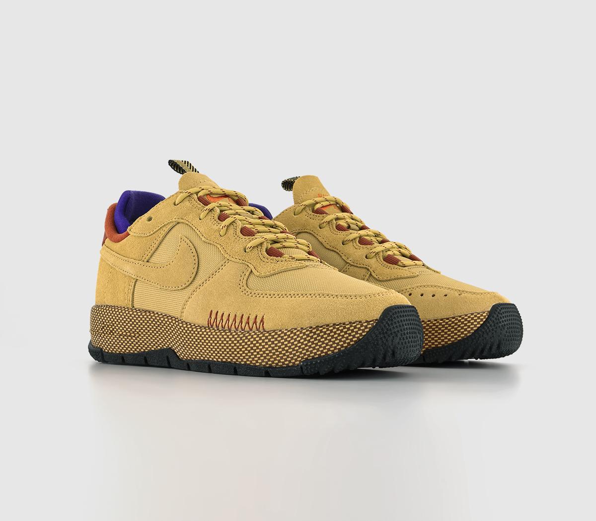 NikeAir Force 1 Wild TrainersWheat Gold Rugged Orange Field Purple Campfire Ora