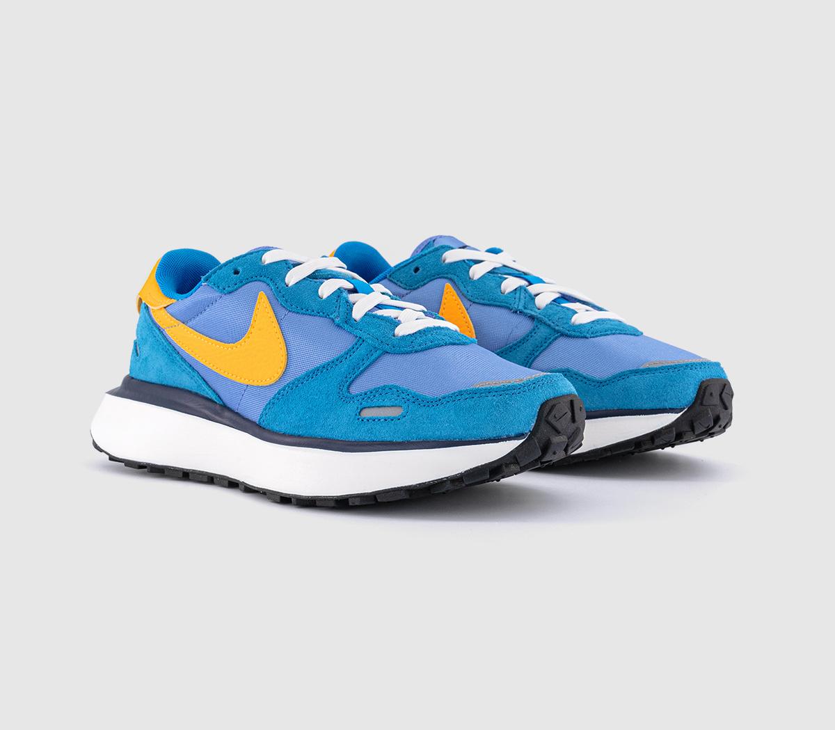 Nike Nike Phoenix Waffle Trainers Nike Nike Phoenix Waffle Trainers Royal Pulse Laser Orange Photo Blue Sail