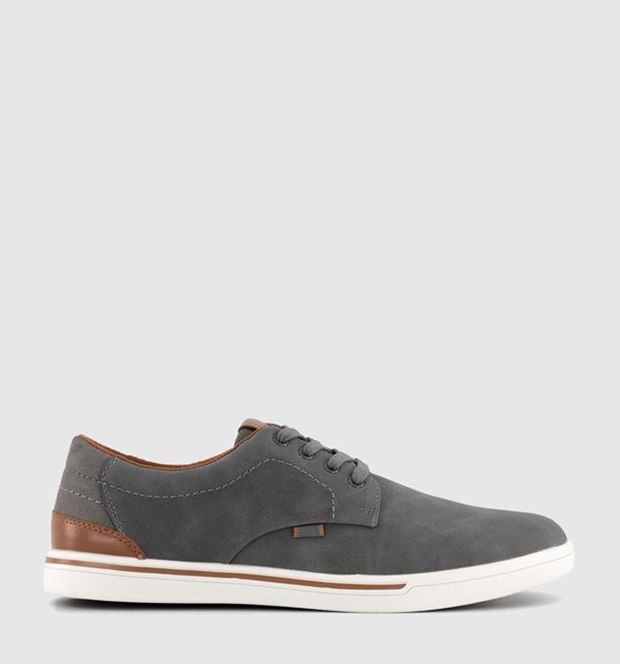 OFFICE Casey Perforated Lace Up Shoes Grey