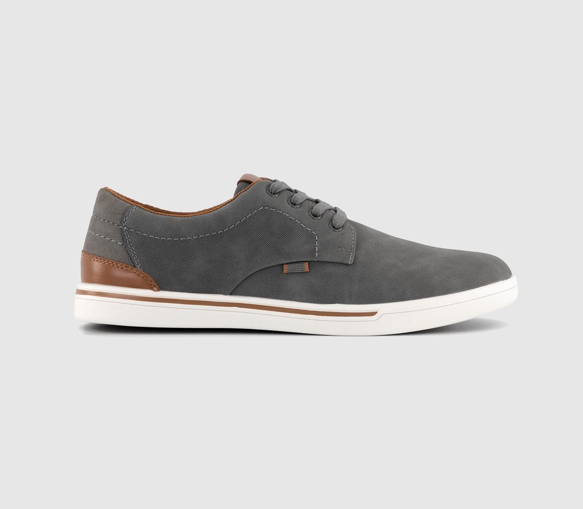 OFFICECasey Perforated Lace Up ShoesGrey