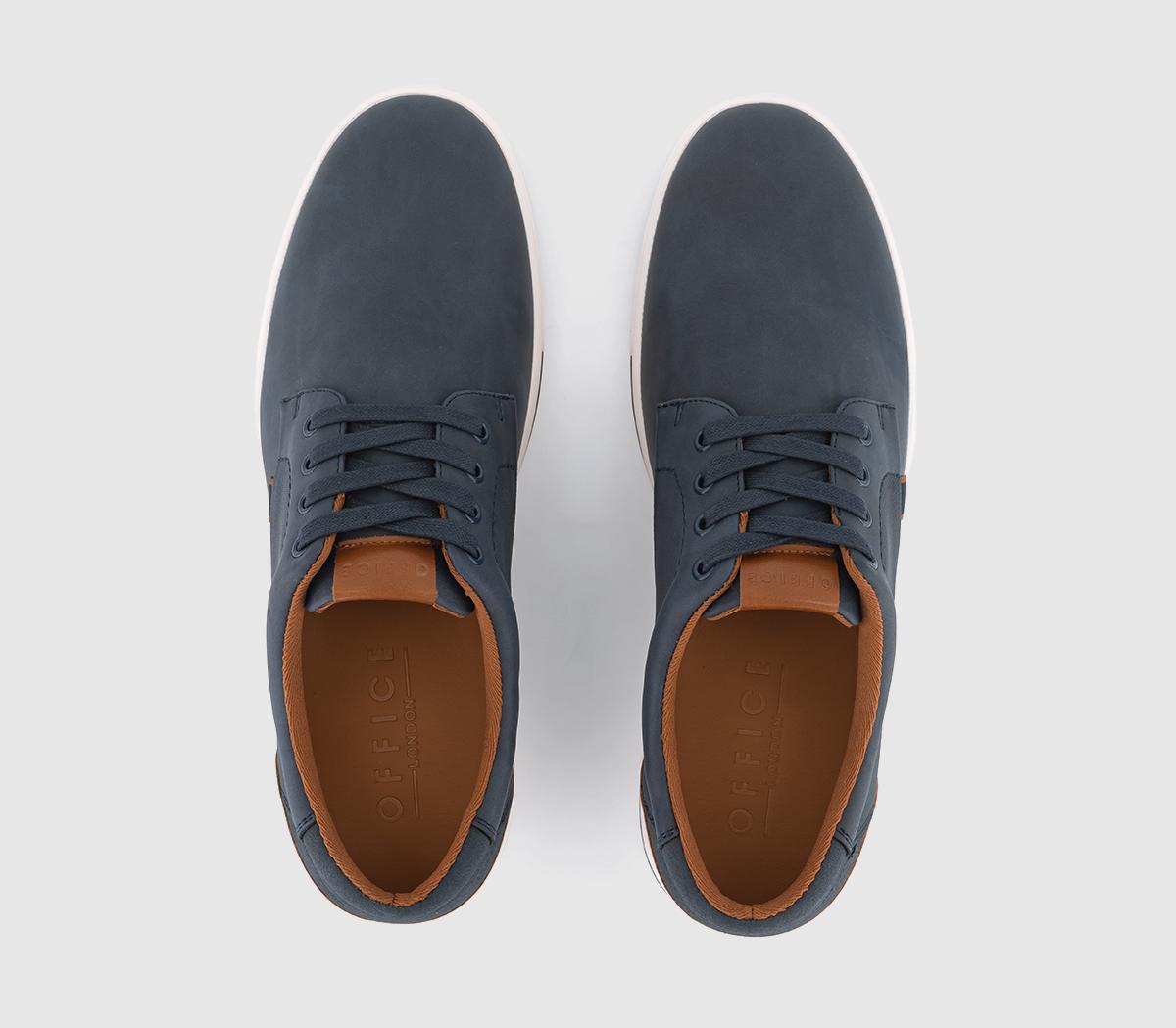 OFFICECasey Perforated Lace Up ShoesNavy
