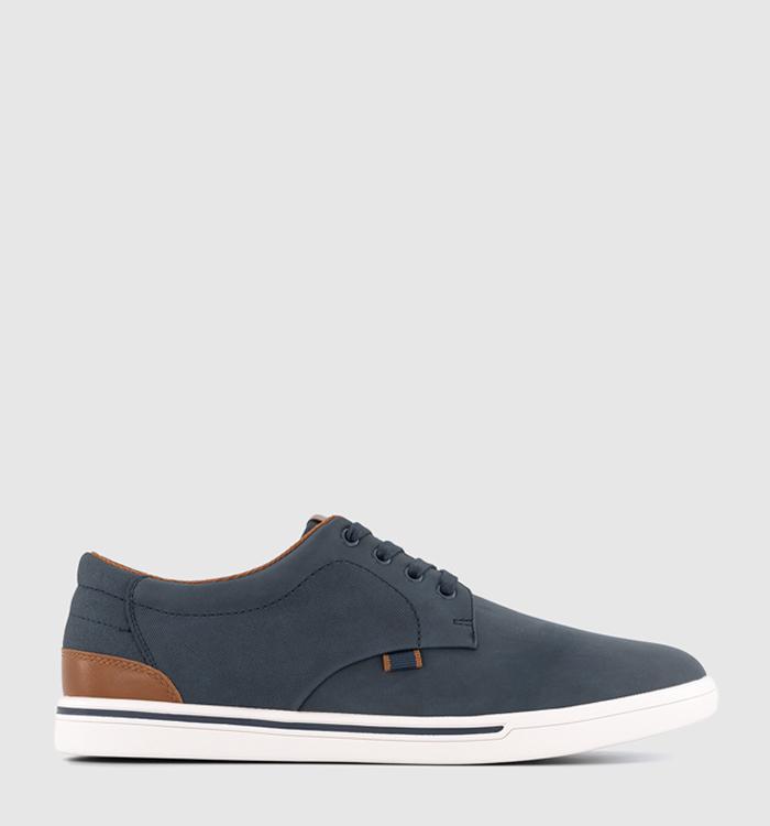 OFFICE Casey Perforated Lace Up Shoes Navy