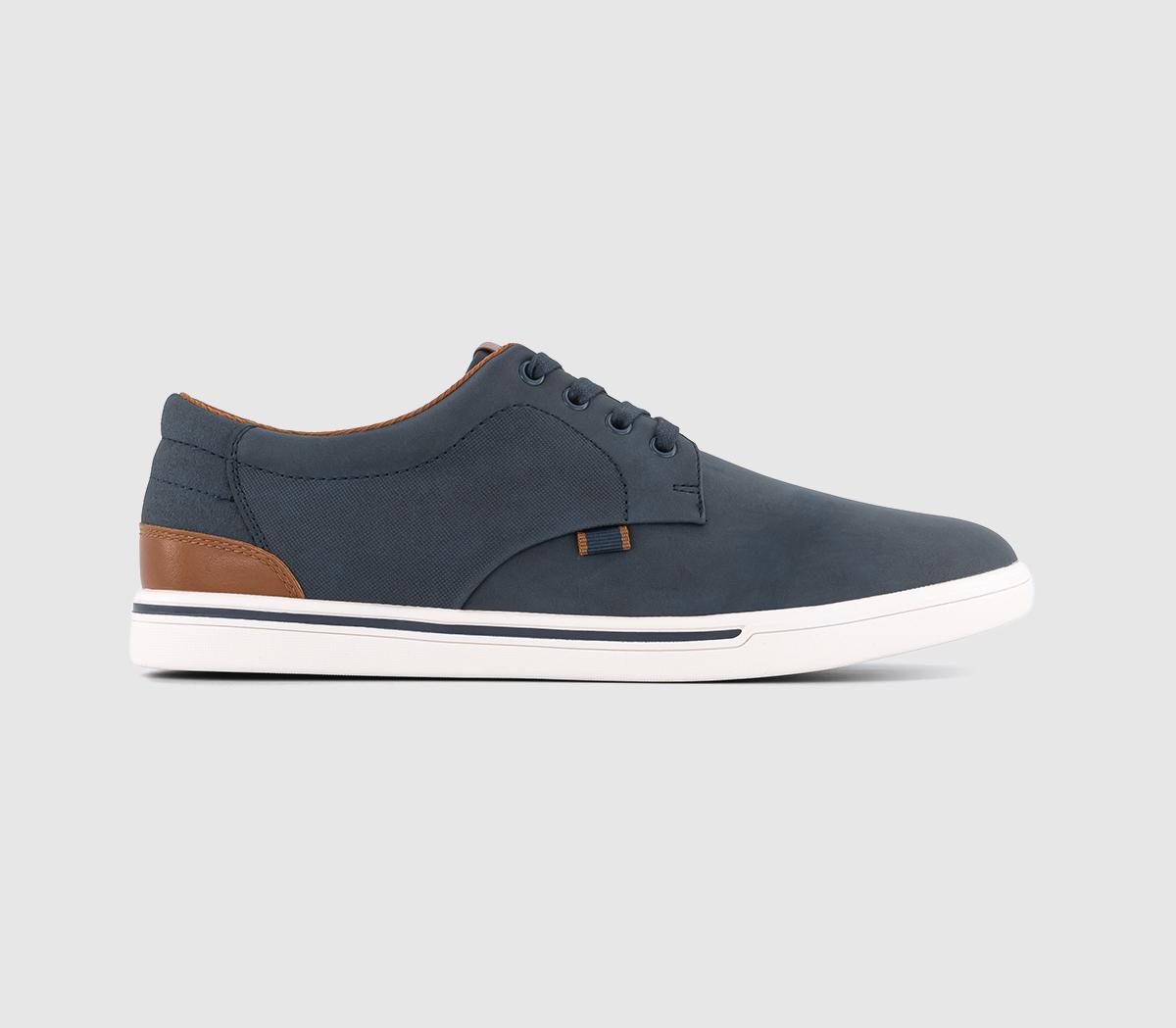 OFFICECasey Perforated Lace Up ShoesNavy