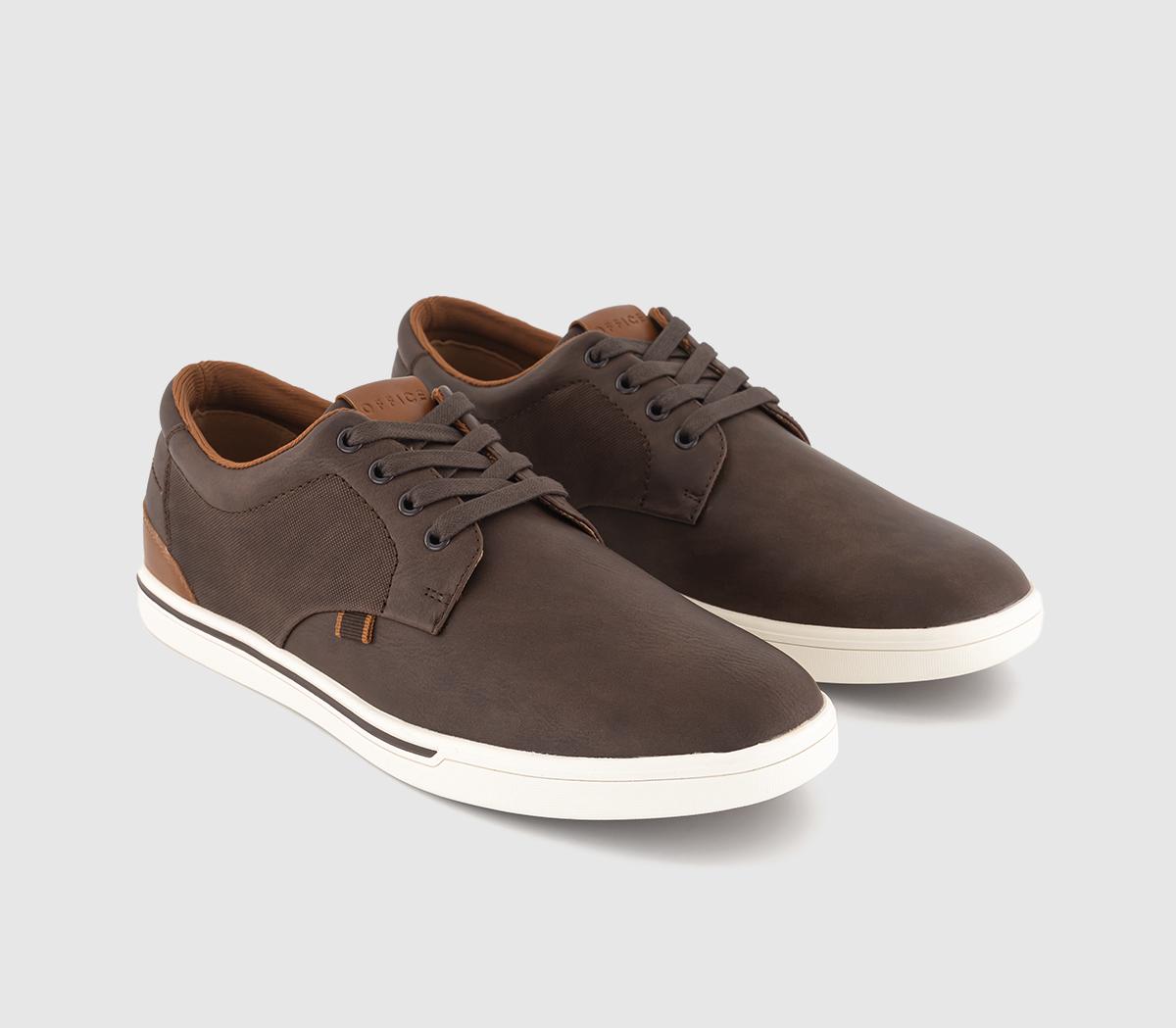 OFFICECasey Perforated Lace Up ShoesBrown