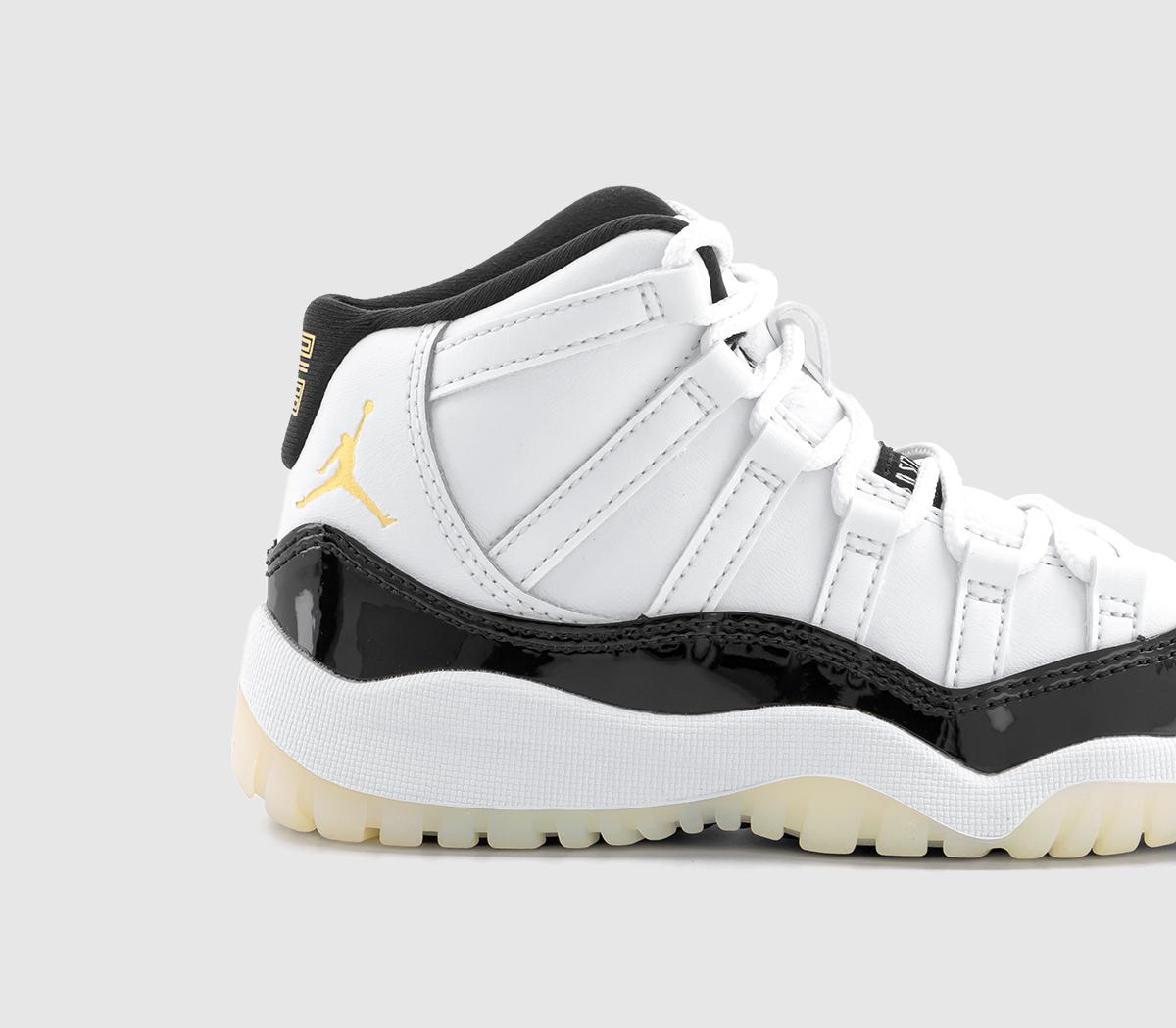 Jordan Air Jordan 11 Kids trainers White Metallic Gold Black - Unisex