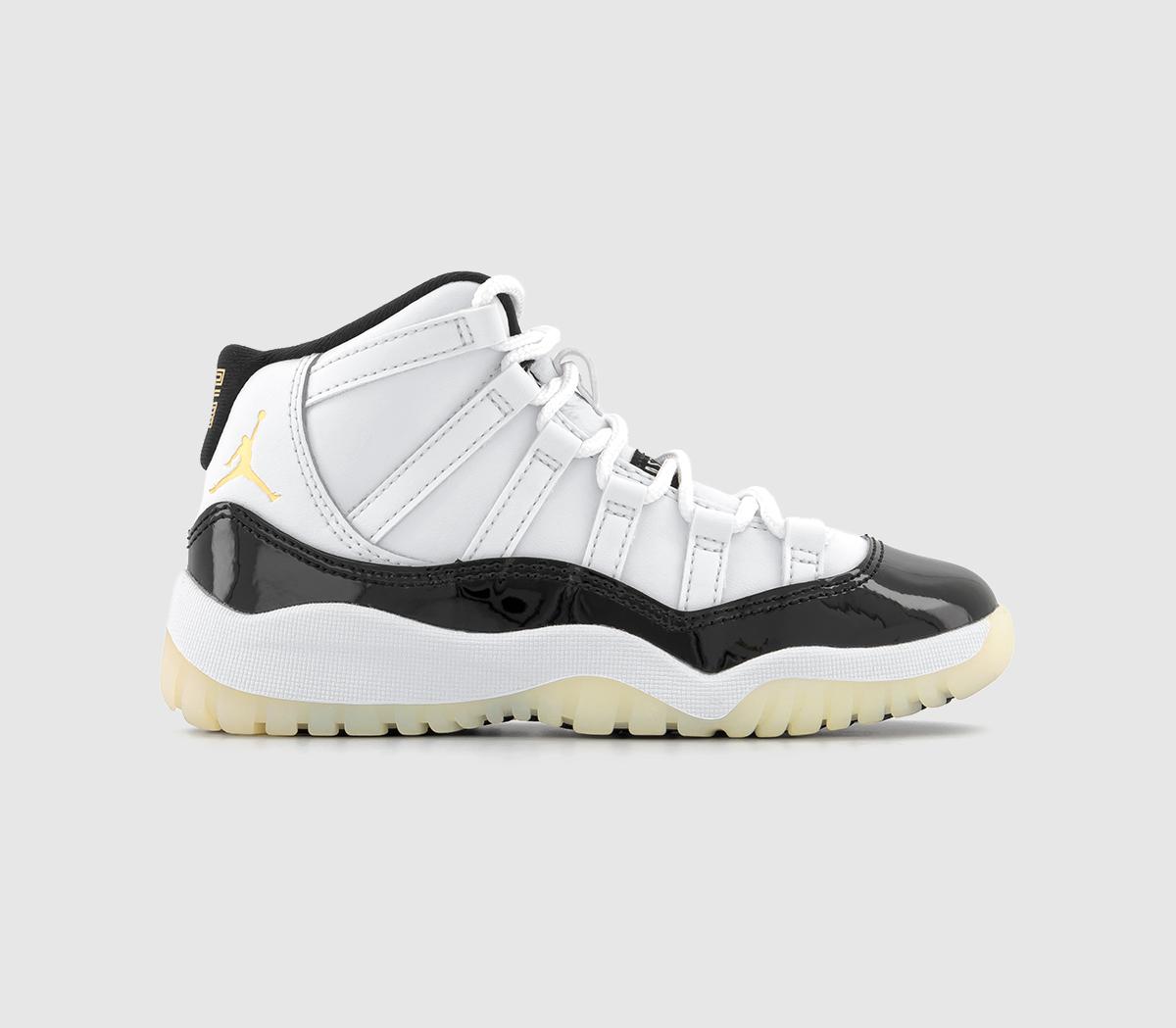 Jordan Air Jordan 11 Kids trainers White Metallic Gold Black - Unisex