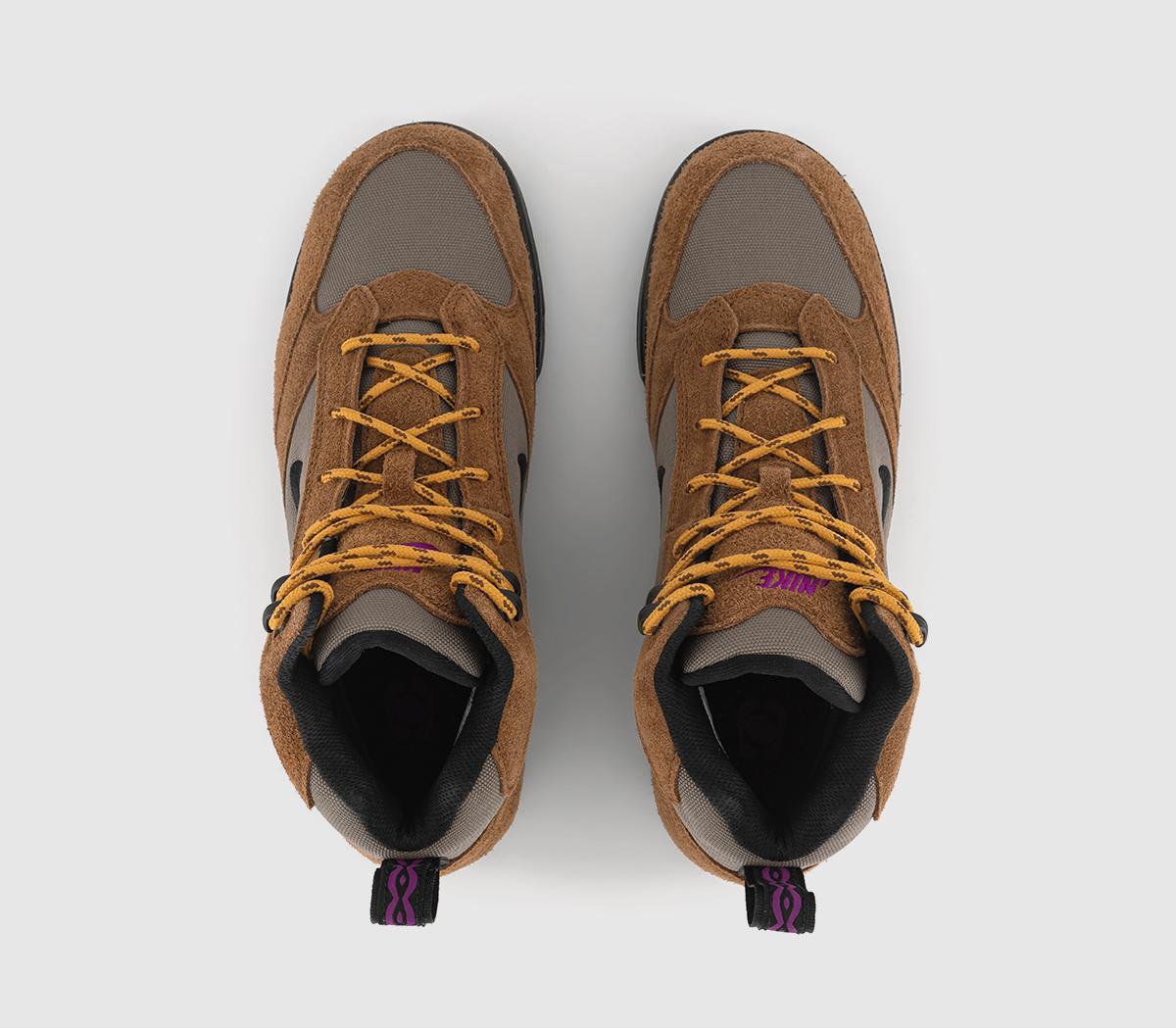 Nike ACG Torre Mid Boots Pecan Black Olive Grey Red Plum - Men’s Boots