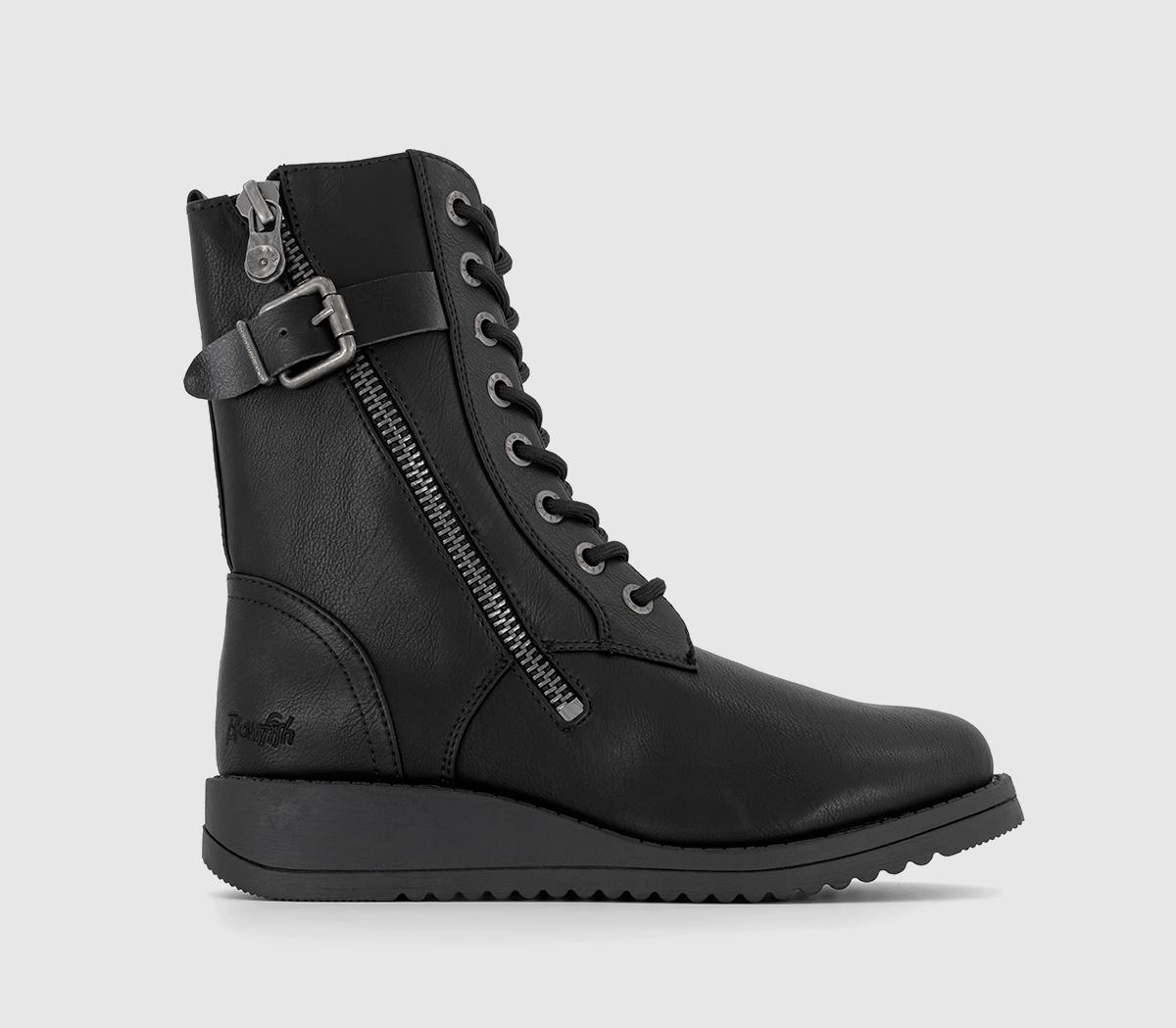 Code Lace Up Boots Black Local Sheriff