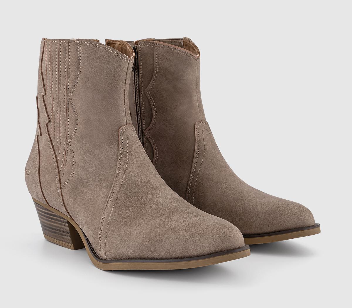 Blowfish MalibuSpangle Western BootsTaupe Vegan 