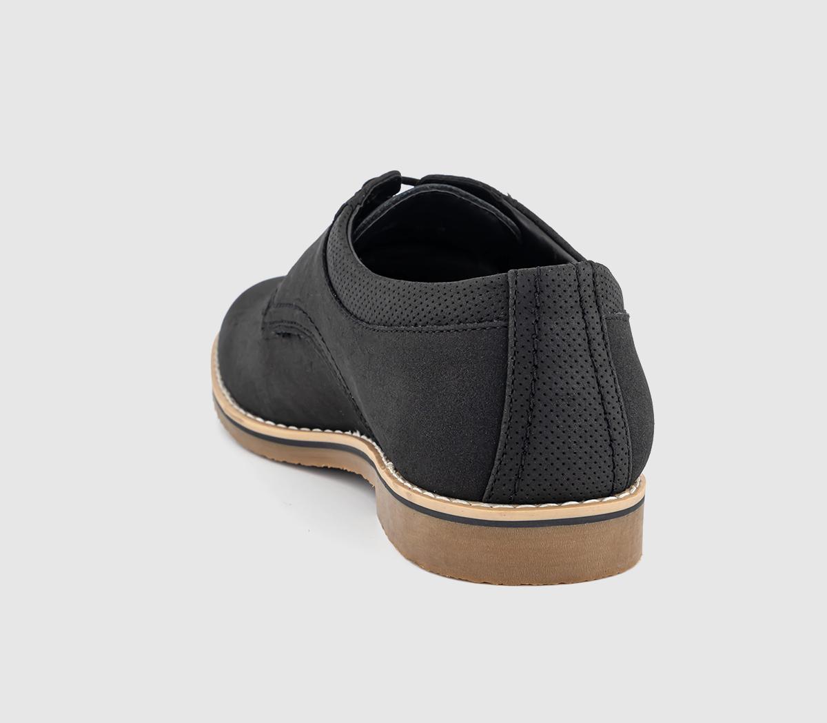 OFFICEChaldon Perf Collar Derby ShoesBlack