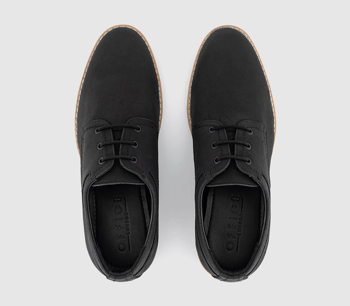 OFFICEChaldon Perf Collar Derby ShoesBlack