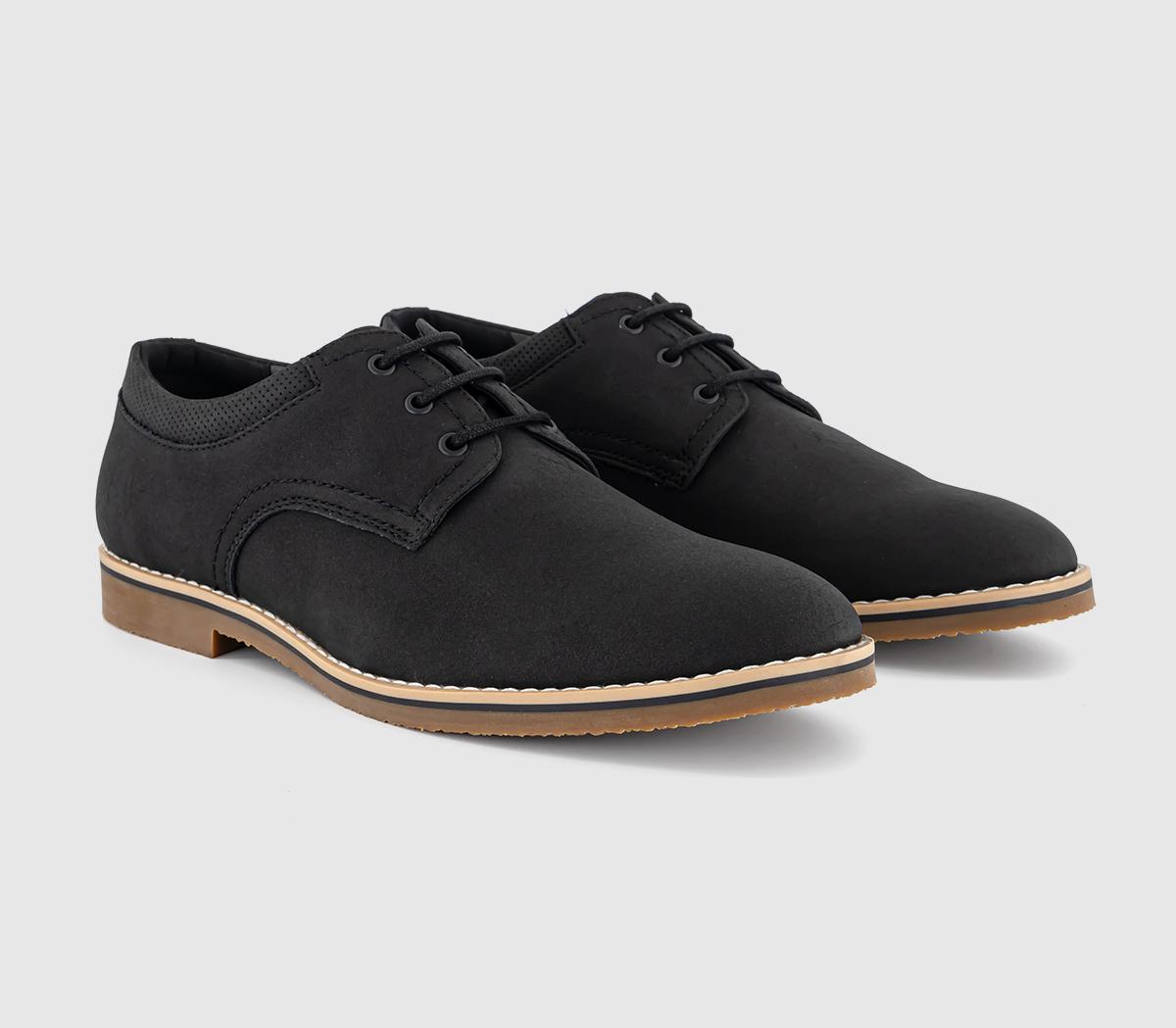 OFFICEChaldon Perf Collar Derby ShoesBlack