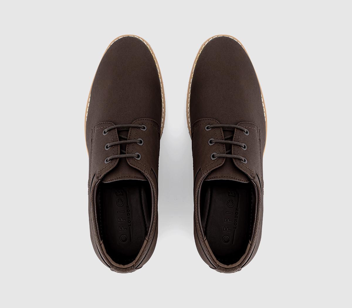 OFFICEChaldon Perf Collar Derby ShoesBrown