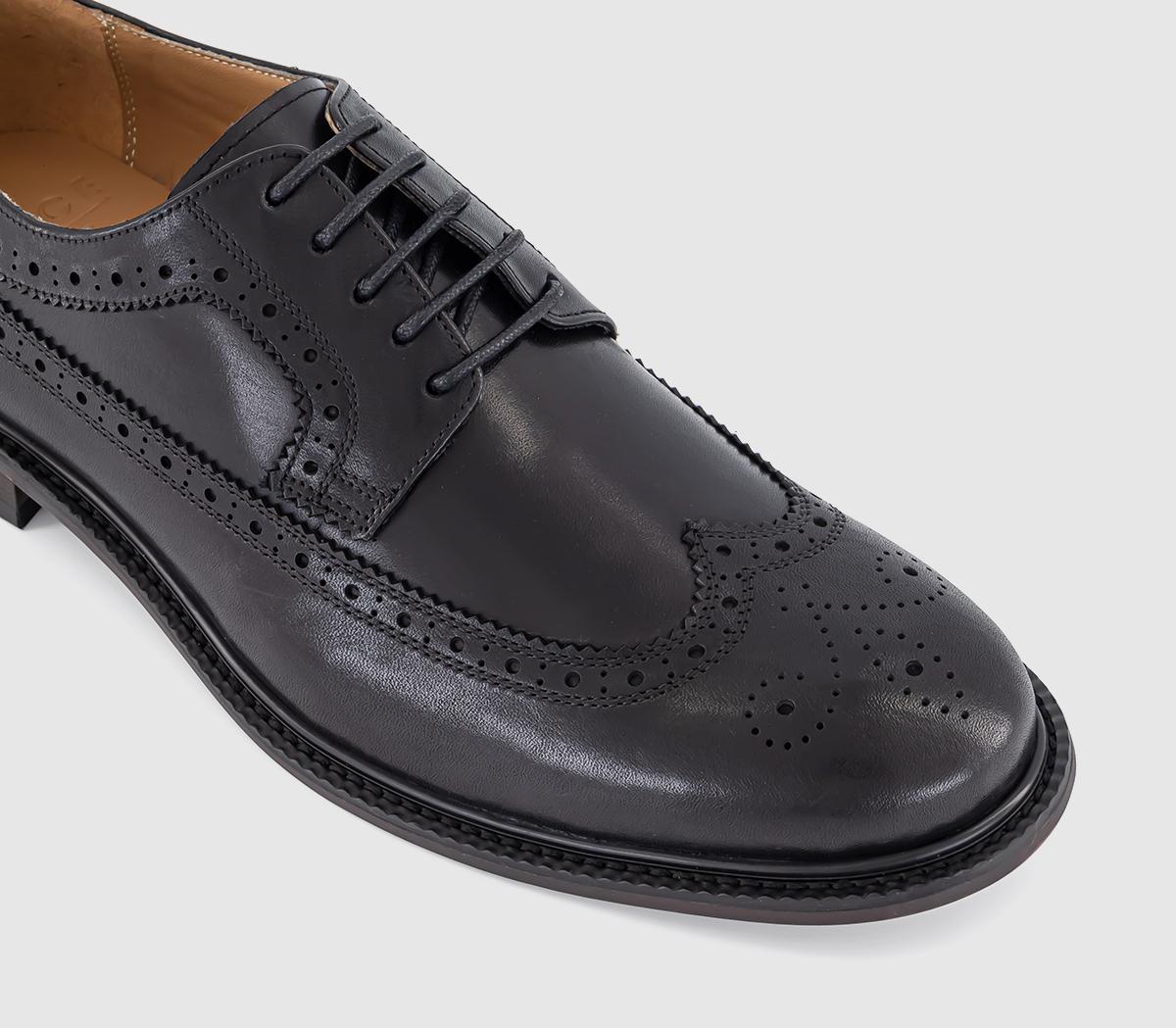 OFFICEMackay Longwing Brogues OFFICEMackay Longwing BroguesBlack Leather