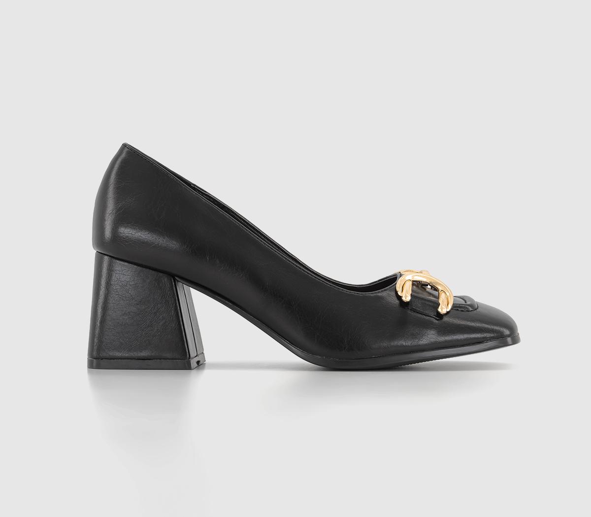 Office black sale court shoes