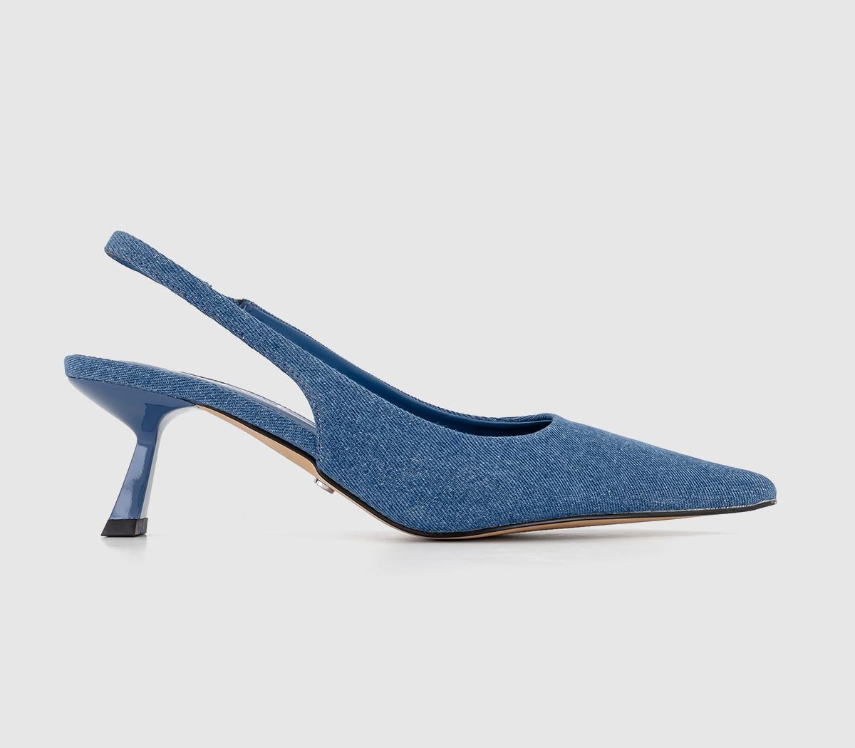 Blue deals mid heels