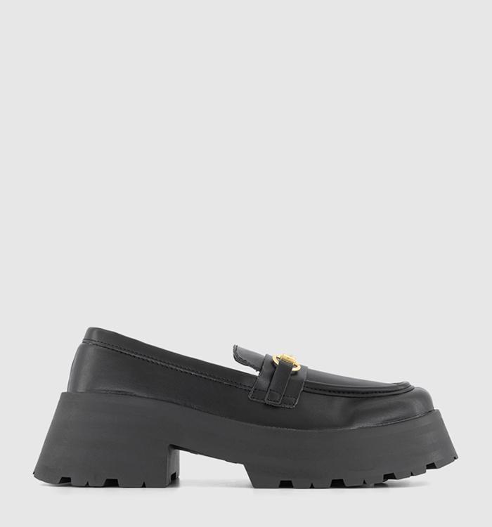 OFFICE Folly Super Chunky Trim Loafers Black