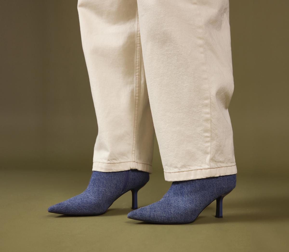 OFFICEAlara Point Stiletto BootsDenim