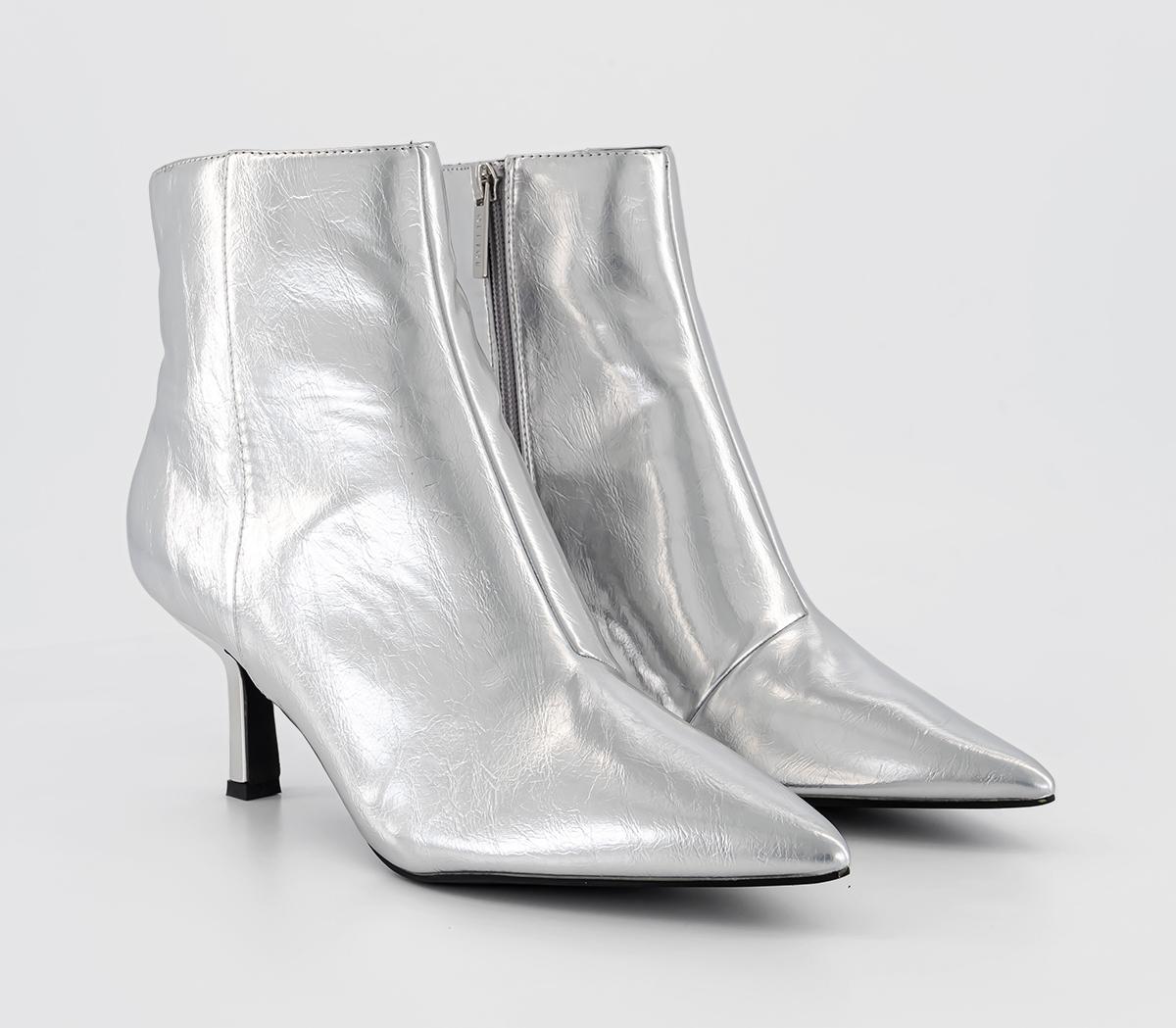 OFFICEAlara Point Stiletto Boots OFFICEAlara Point Stiletto BootsSilver