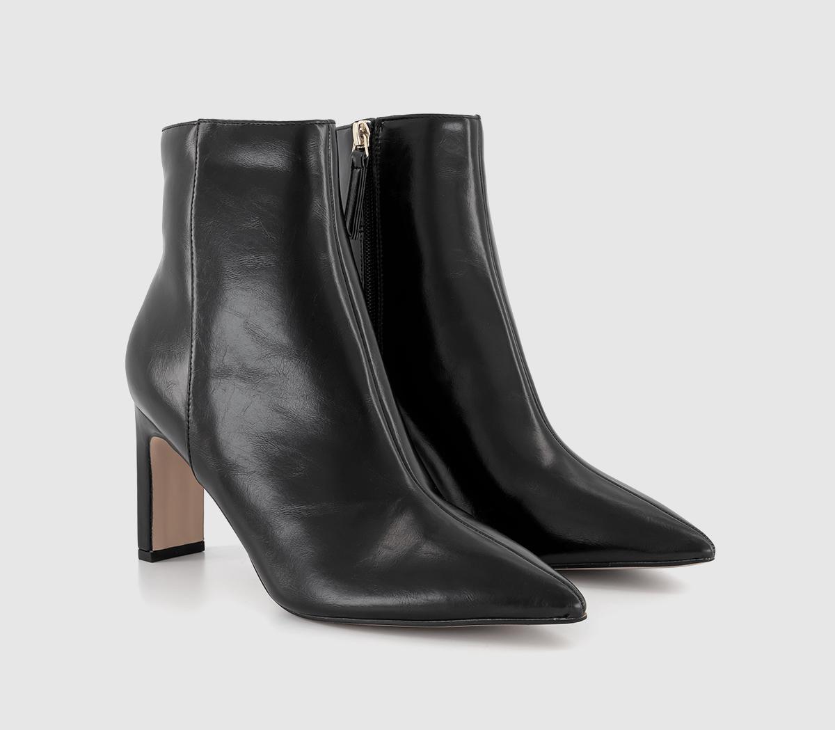 OFFICE Adele Slim Heel Ankle Boots Black - Women's Ankle Boots