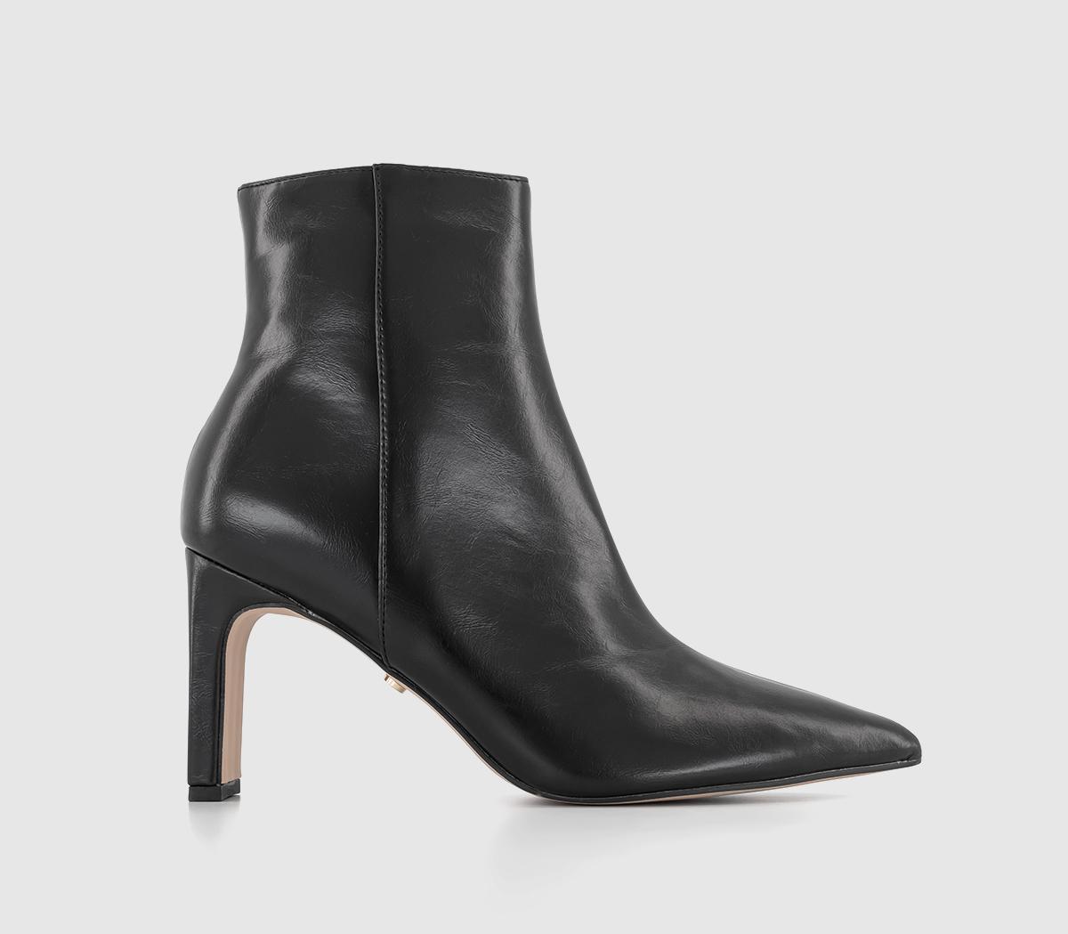 Slim black ankle store boots