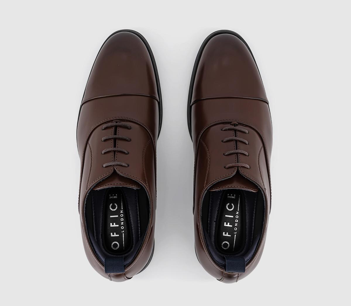 OFFICEMason Neoprene Detail Comfort Oxford ShoesChocolate
