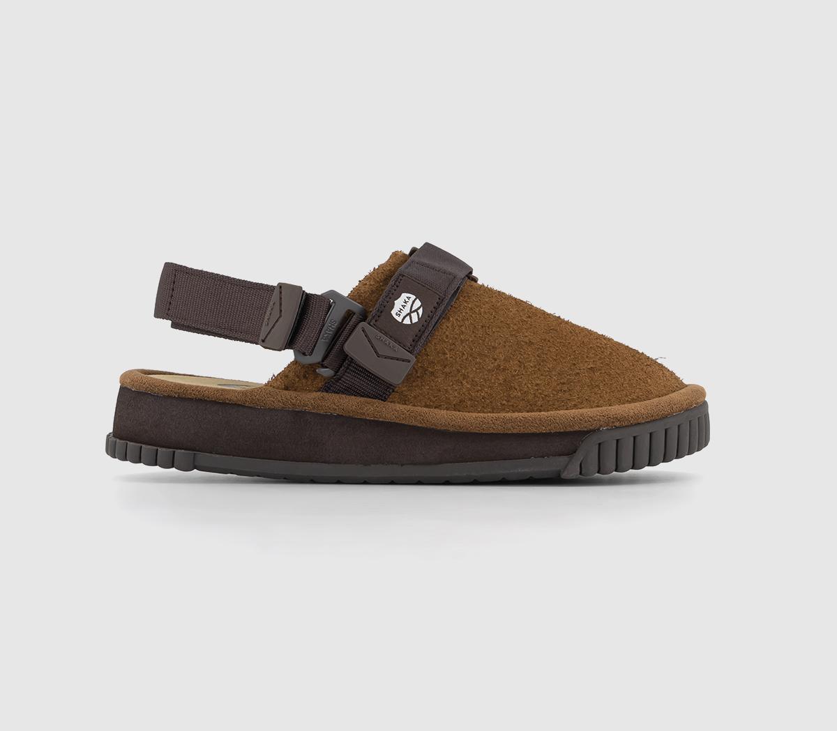 SHAKA Snug Hairy Suede Clogs SHAKA Snug Hairy Suede Clogs Brown