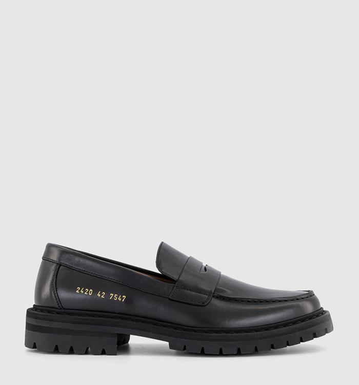 Common Projects Loafers Black Leather
