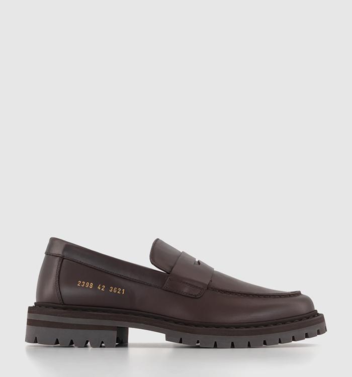 Common Projects Loafers Brown Leather