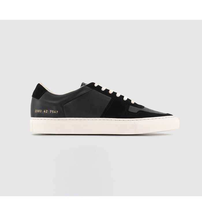 Common Projects Bball Duo Trainers Black Leather