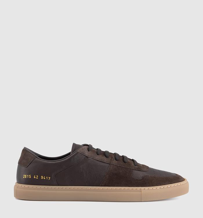Common Projects Bball Duo Trainers Dark Brown