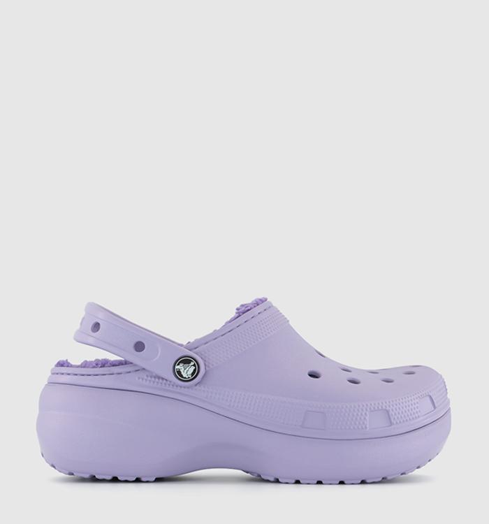Crocs Classic Platform Lined Clogs Lavender