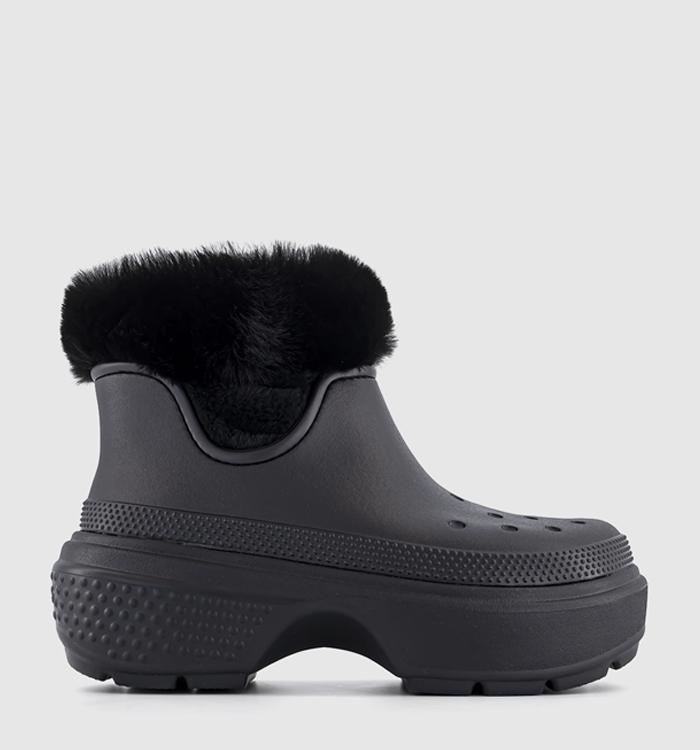 Crocs Stomp Lined Boots Black