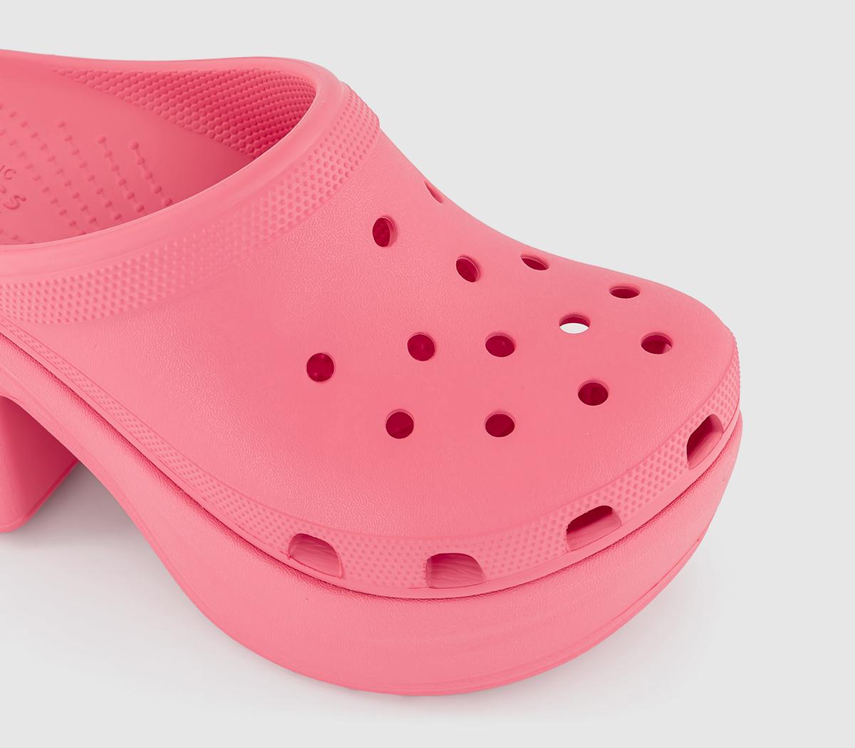 Crocs Classic Siren Clogs Hyper Pink - Women’s Summer Shoes