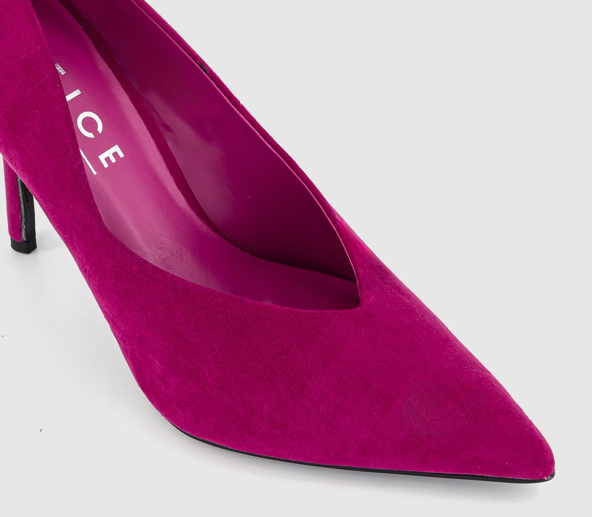 OFFICEMarzia High Vamp Court HeelsDark Pink