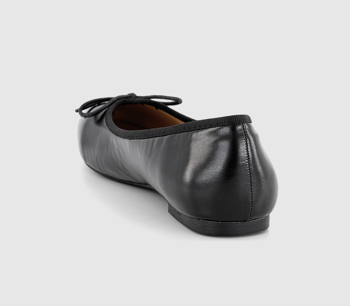 French SoleAmelie Ballet ShoesBlack Leather