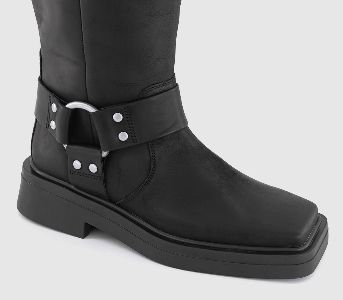 Vagabond Shoemakers Eyra Biker Boots Off Black - Women's Ankle Boots