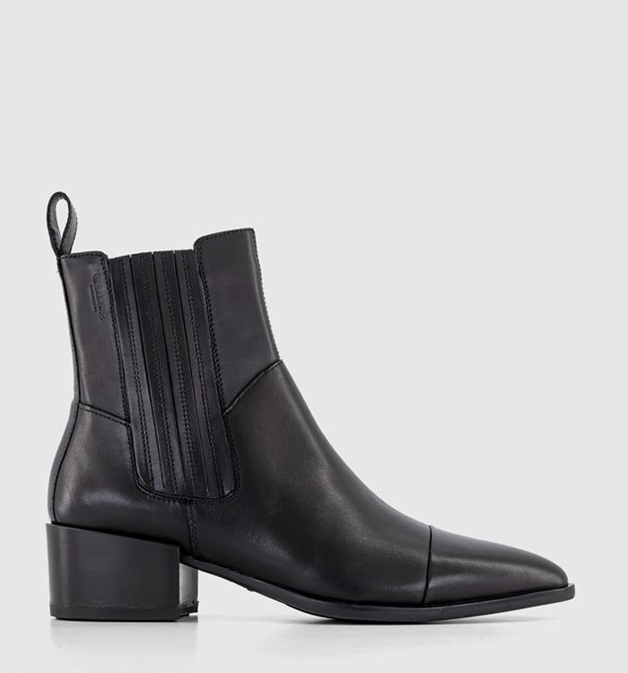 Vagabond Shoemakers Marja Pointed Toe Chelsea Boots Black