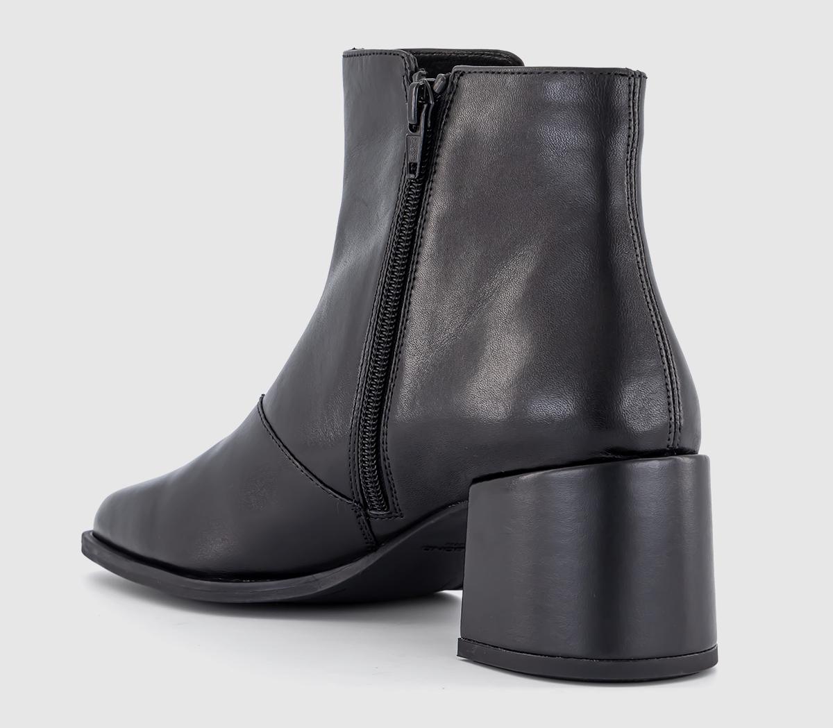 Vagabond Shoemakers Stina Block Ankle Boots Black - Block Heels