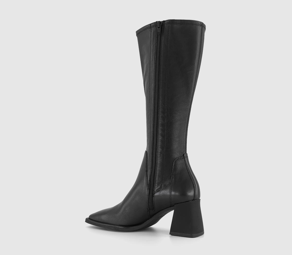 Vagabond Shoemakers Hedda Tall Stretch Boots Black - Knee High Boots