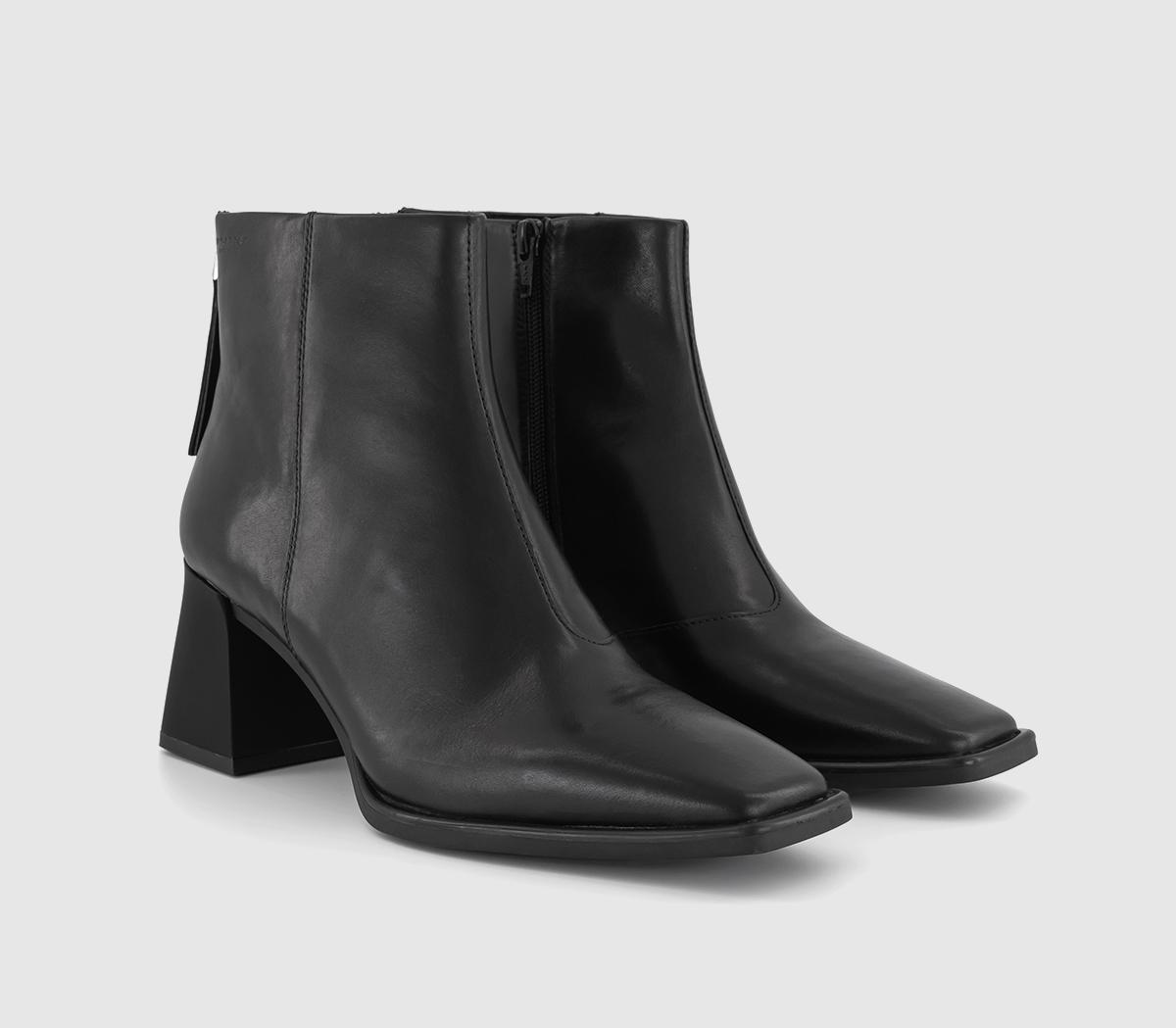 Vagabond Shoemakers Hedda Zip Ankle Boots Black - Women's Ankle Boots