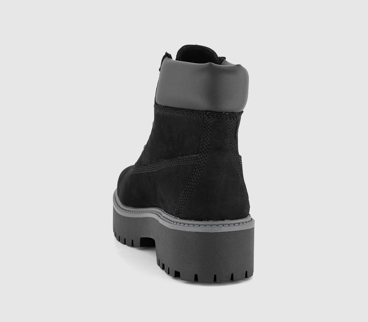 TimberlandStone Street 6 Inch Platform BootsBlack Nubuck