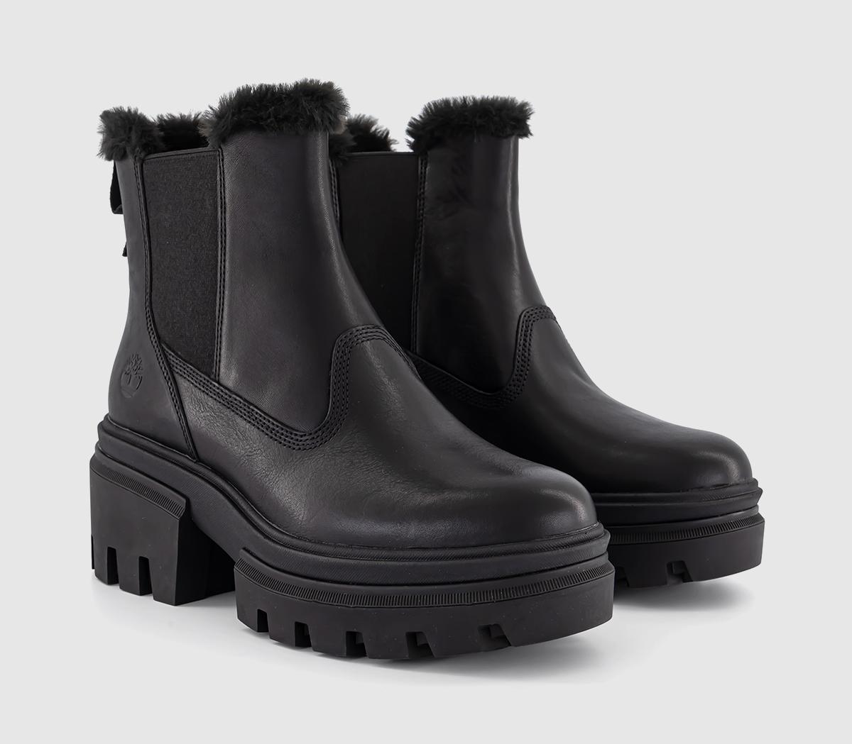 TimberlandEverleigh Fleeced Lined Chelsea BootsBlack Full Grain