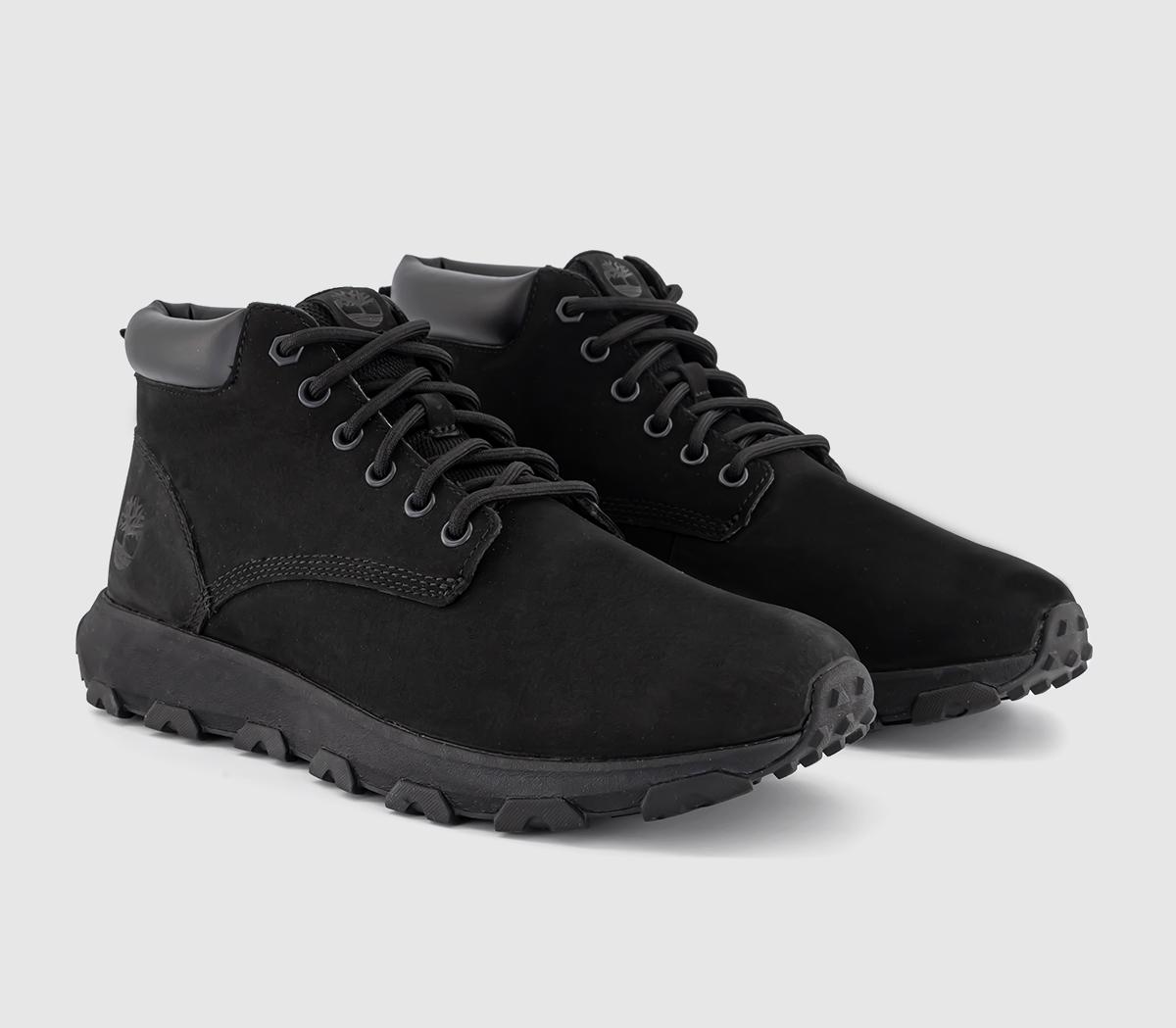 Timberland Mens Winsor Park Chukka Boots Black Nubuck, 8